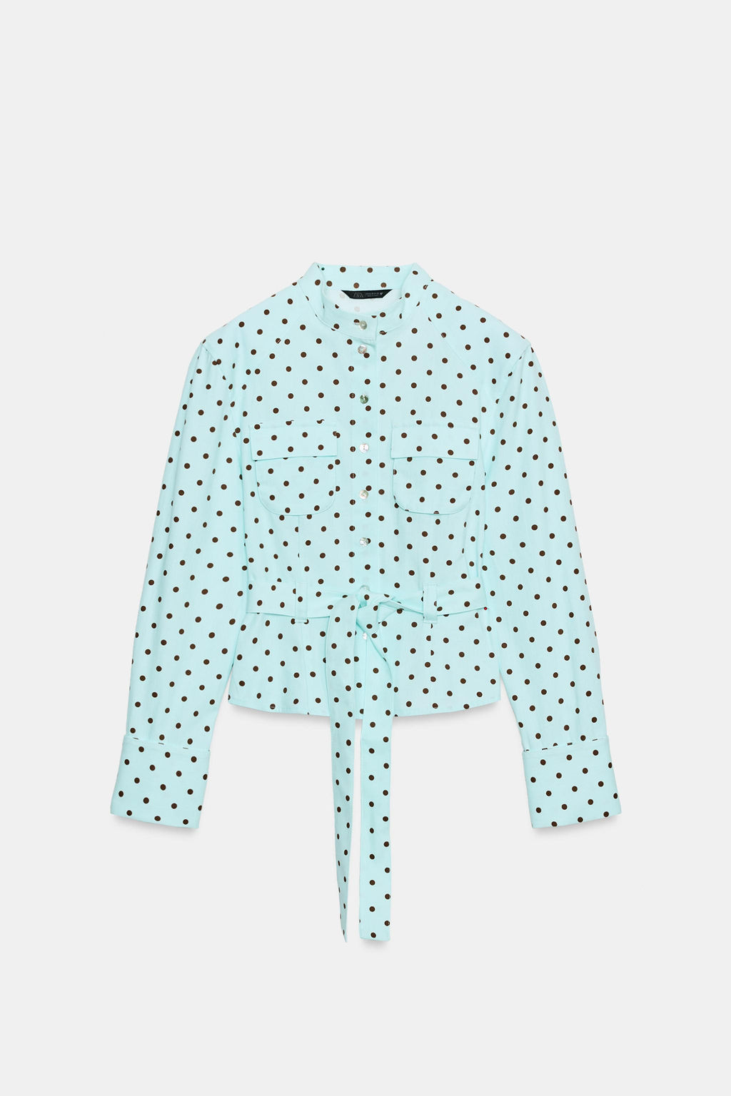 CHAQUETA CAMISERA LUNARES / Turquesa - Zara фото 5