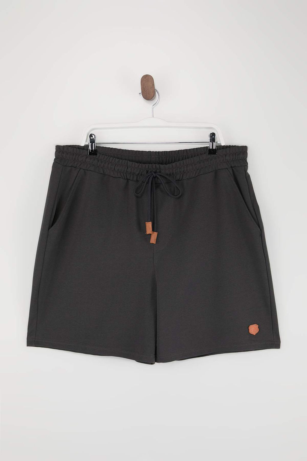 TRENDYOL MAN Buyuk Beden Lacivert Regular/Normal Kesim PU Etiket Aplikeli Sort TMNSS24AP00002 - Trendyolmilla фото 9