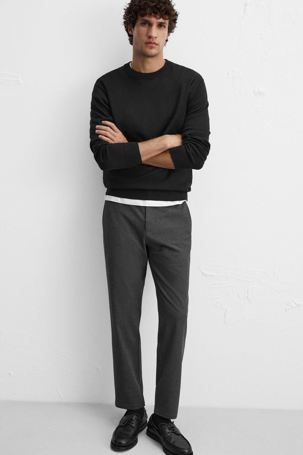 TEXTURED COMFORT TROUSERS - Zara фото 48