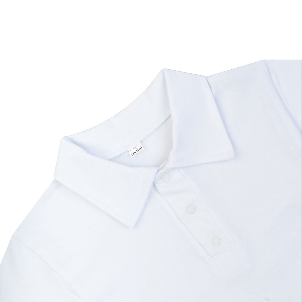 Футболка поло для мальчика белая 659 (104, 56)