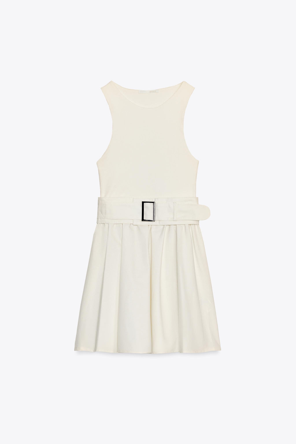 TWILL DRESS WITH CONTRAST BELT - Zara фото 5