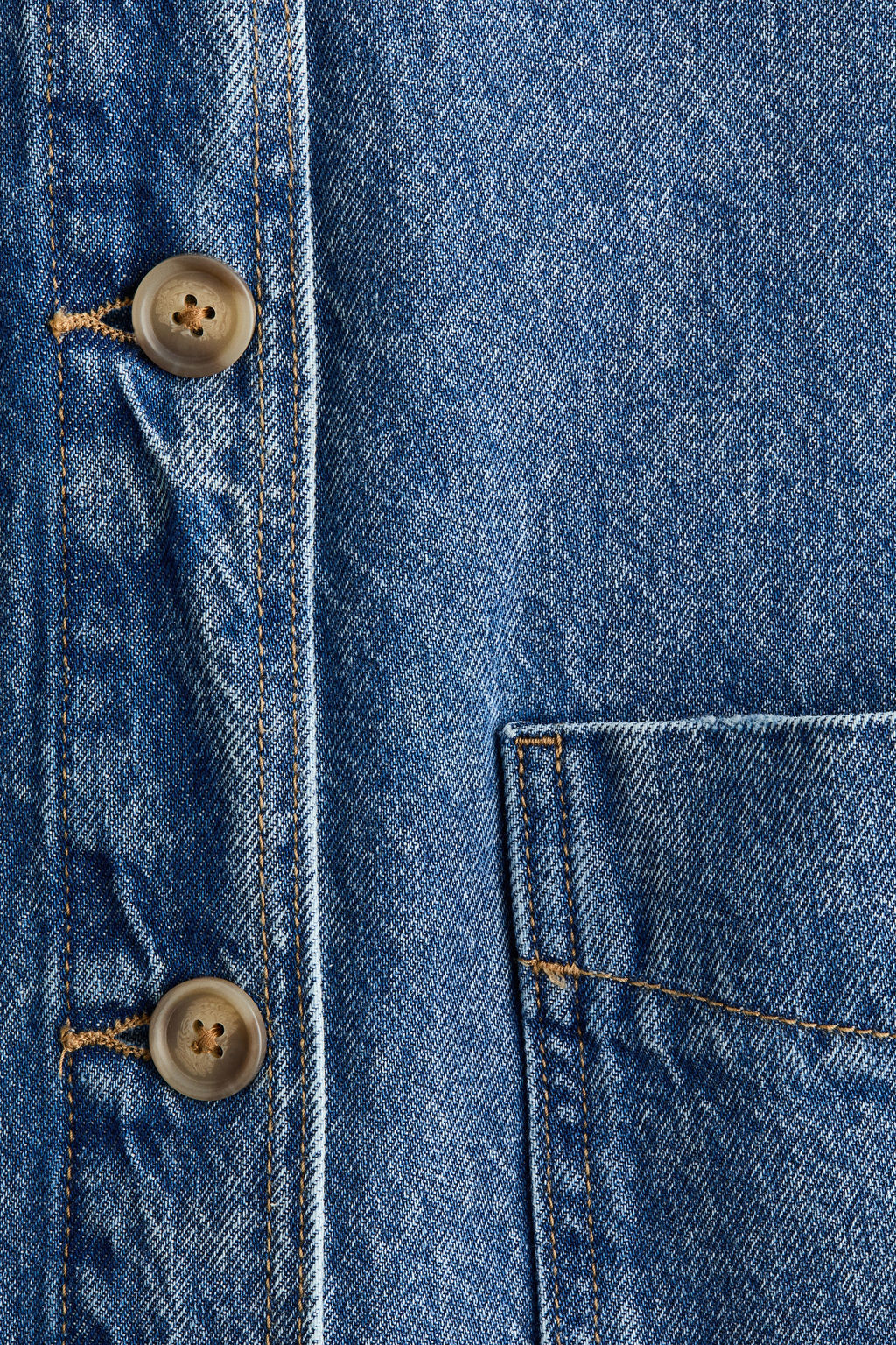 Chaqueta camisera en denim - H&m фото 9