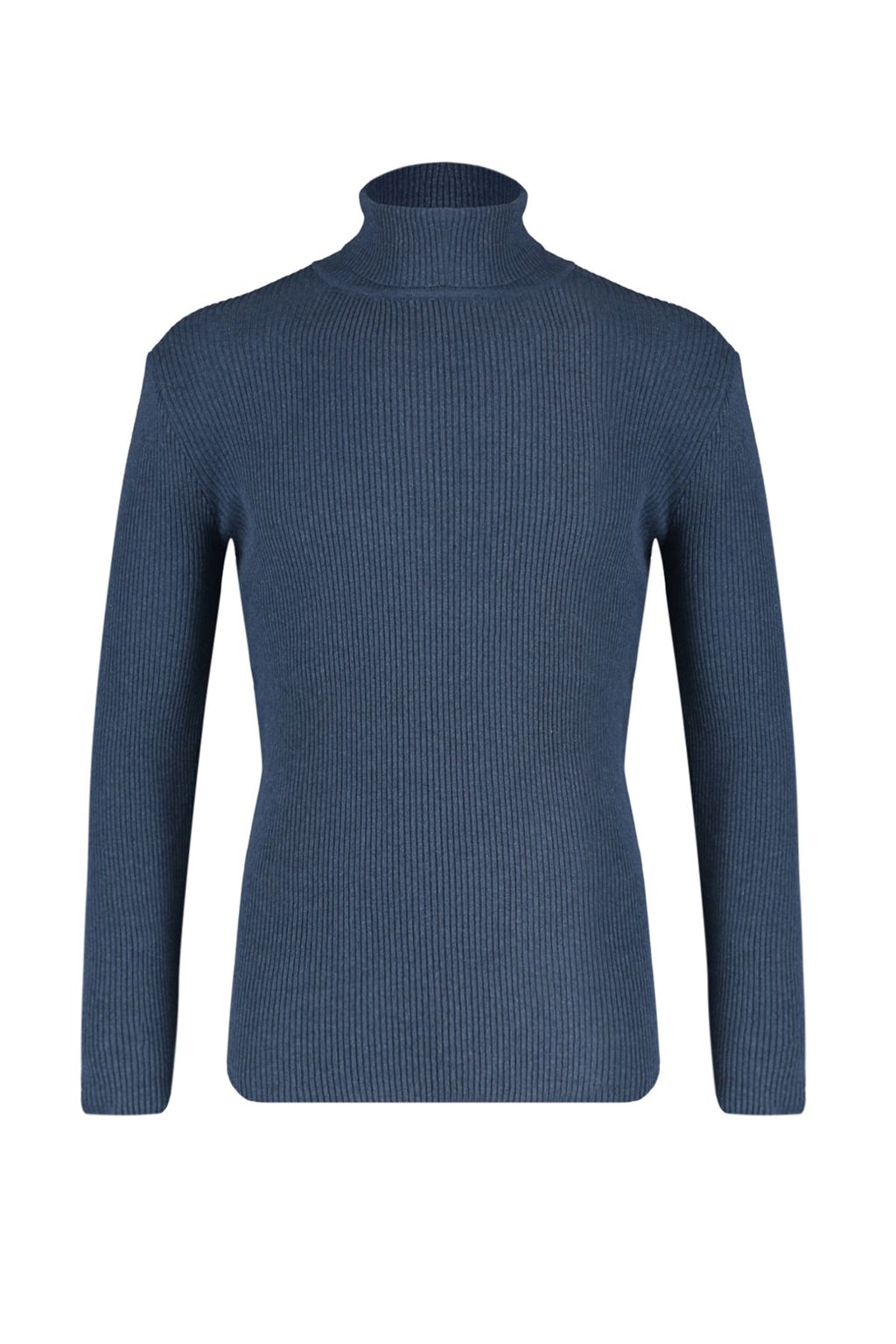 TRENDYOL MAN Lacivert Slim Fit Pamuklu Bal?kc? Yaka Fitilli Orgu Kazak TMNAW20MG0031 - Trendyolmilla фото 6