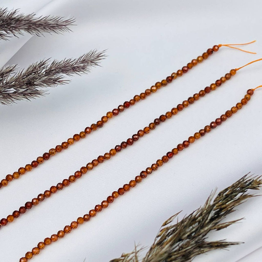 Бусины для украшений из Граната "Спессартин" огранка