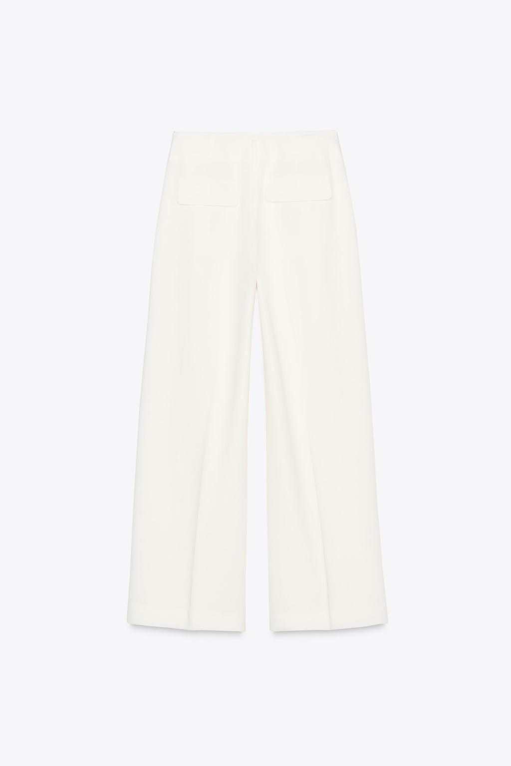 WIDE-LEG TROUSERS WITH DARTS - Zara фото 5