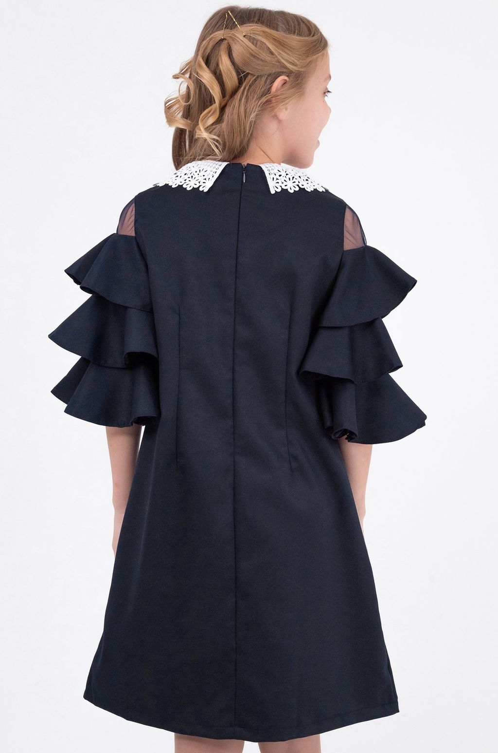 Школьное платье с добавлением вискозы для девочки Happyfox