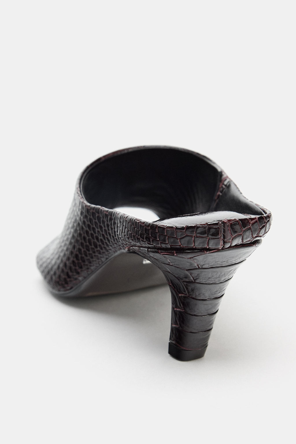 SANDALIA PIEL MULE LIMITED EDITION / Marr?n Chocolate - Zara фото 7