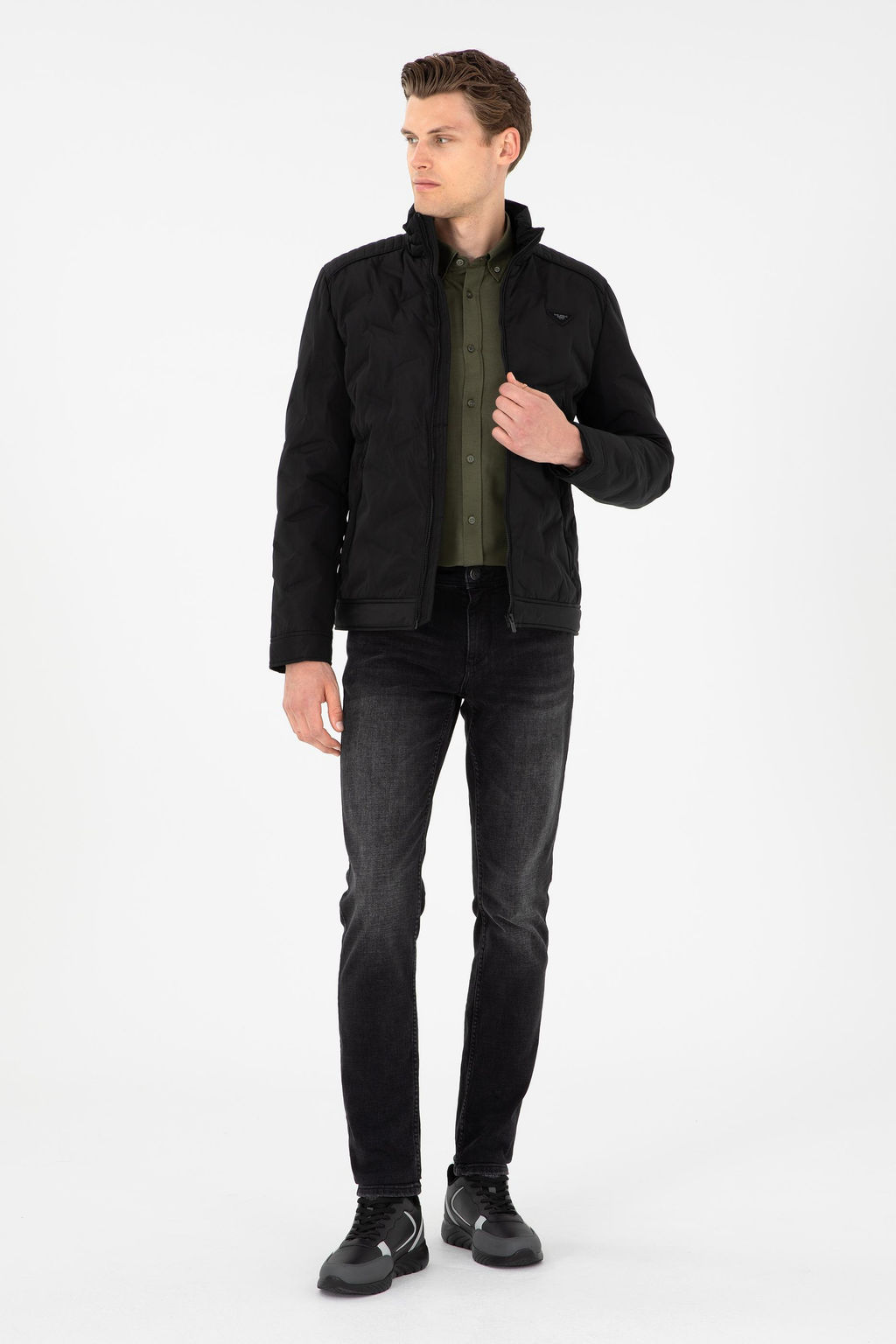 Мужское черное пальто Неожиданная скидка в корзине - U.s. polo assn фото 4