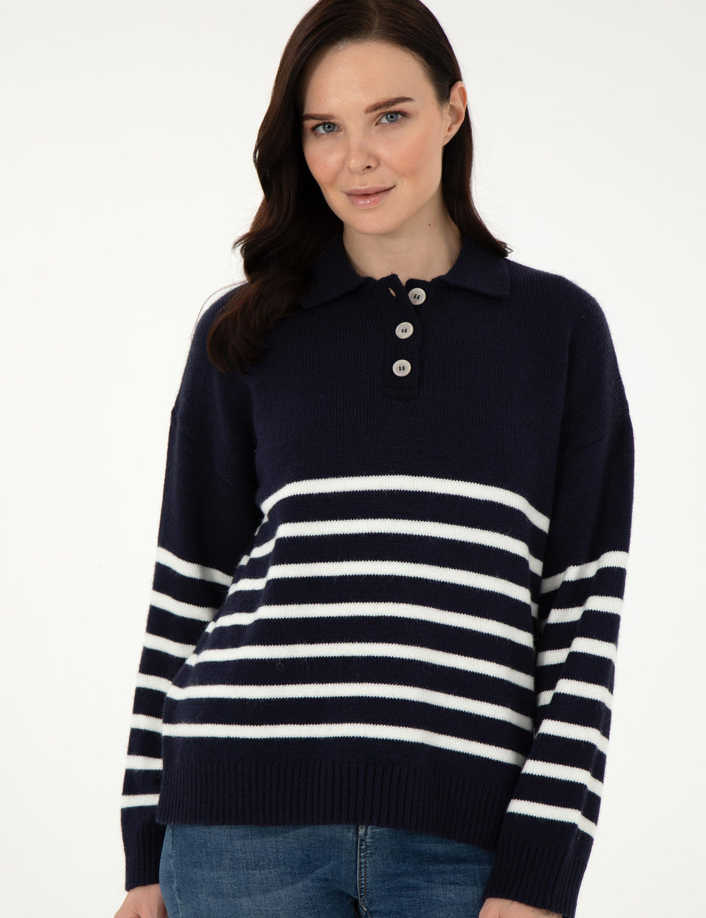 Lacivert Comfort Fit Kazak - Pierre cardin фото 3