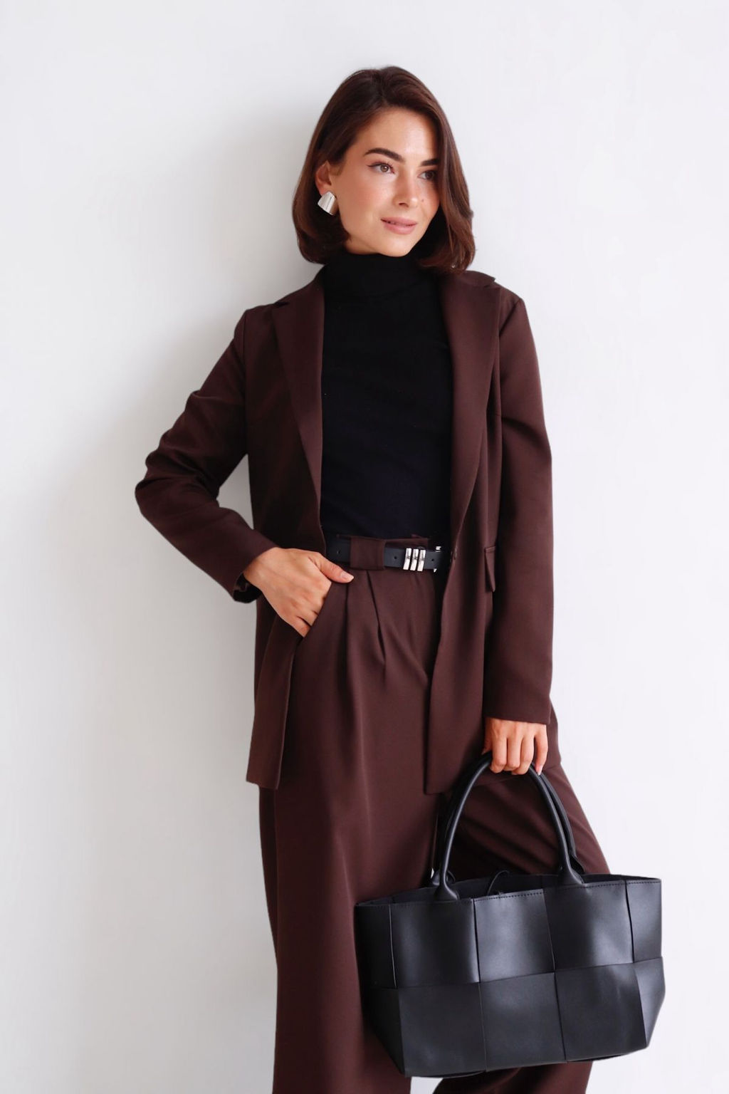 11372 Костюм брючный коричневый - Martichelli фото 27