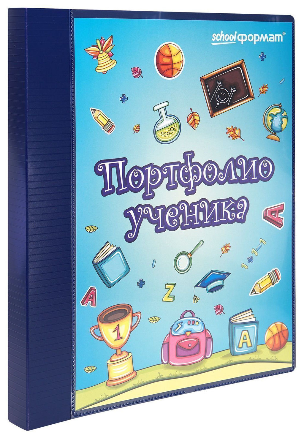 Папка-портфолио ученика А4, 2 кольца, 20 файлов - 1000 деталей фото 5