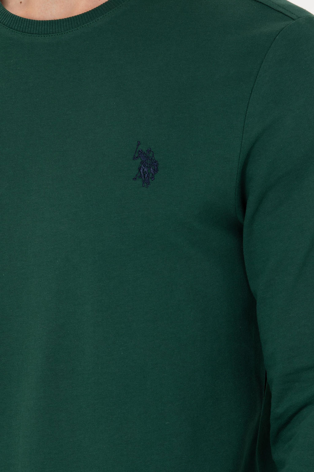 U. S. Polo Assn Мужской зеленый свитшот с круглым вырезом - U.s. polo assn фото 14