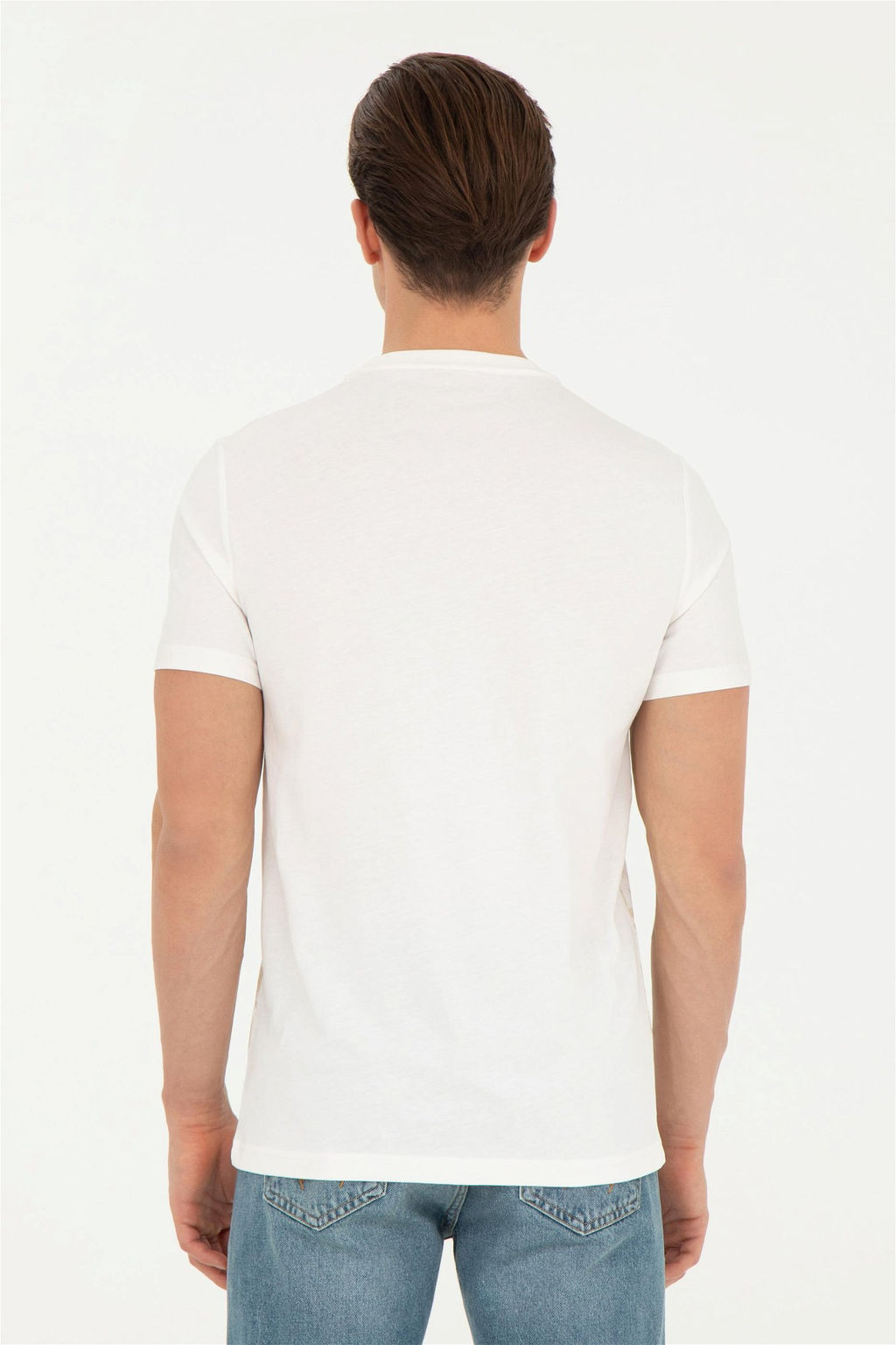 Мужская футболка цвета экрю - U.s. polo assn фото 5