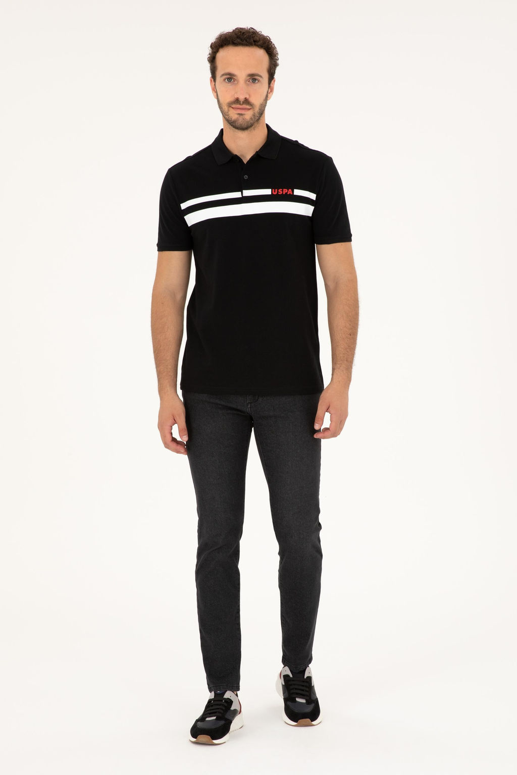 U. S. Polo Assn / Мужская черная футболка - U.s. polo assn фото 4