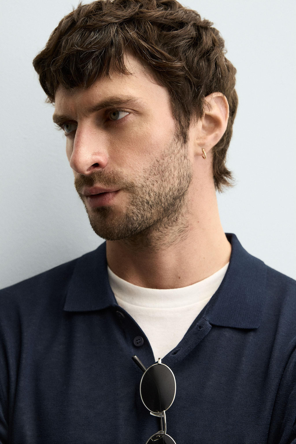 KNIT COTTON-SILK POLO SHIRT - Zara фото 5