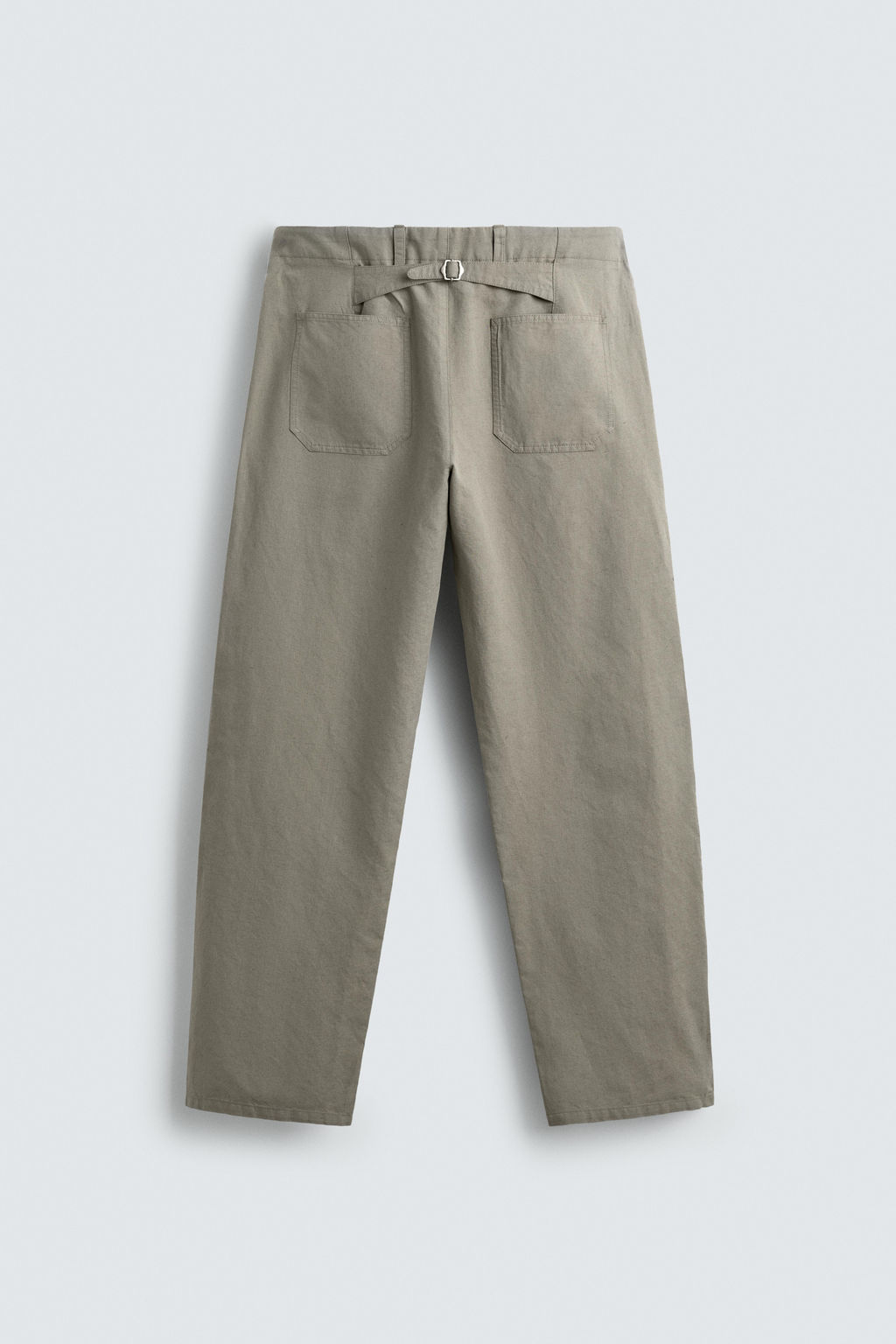 PANTAL?N RELAXED FIT TRABILLA / Verde gris - Zara фото 9