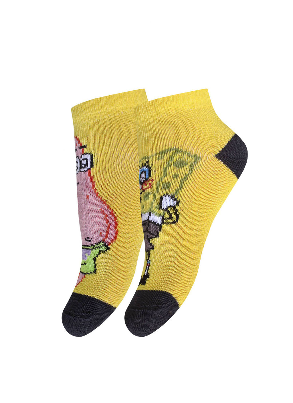 Цена за 2 пары БРЕСТСКИЕ НОСКИ ДЕТСКИЕ 3075 SPONGEBOB (укороченные) ярко-желтый