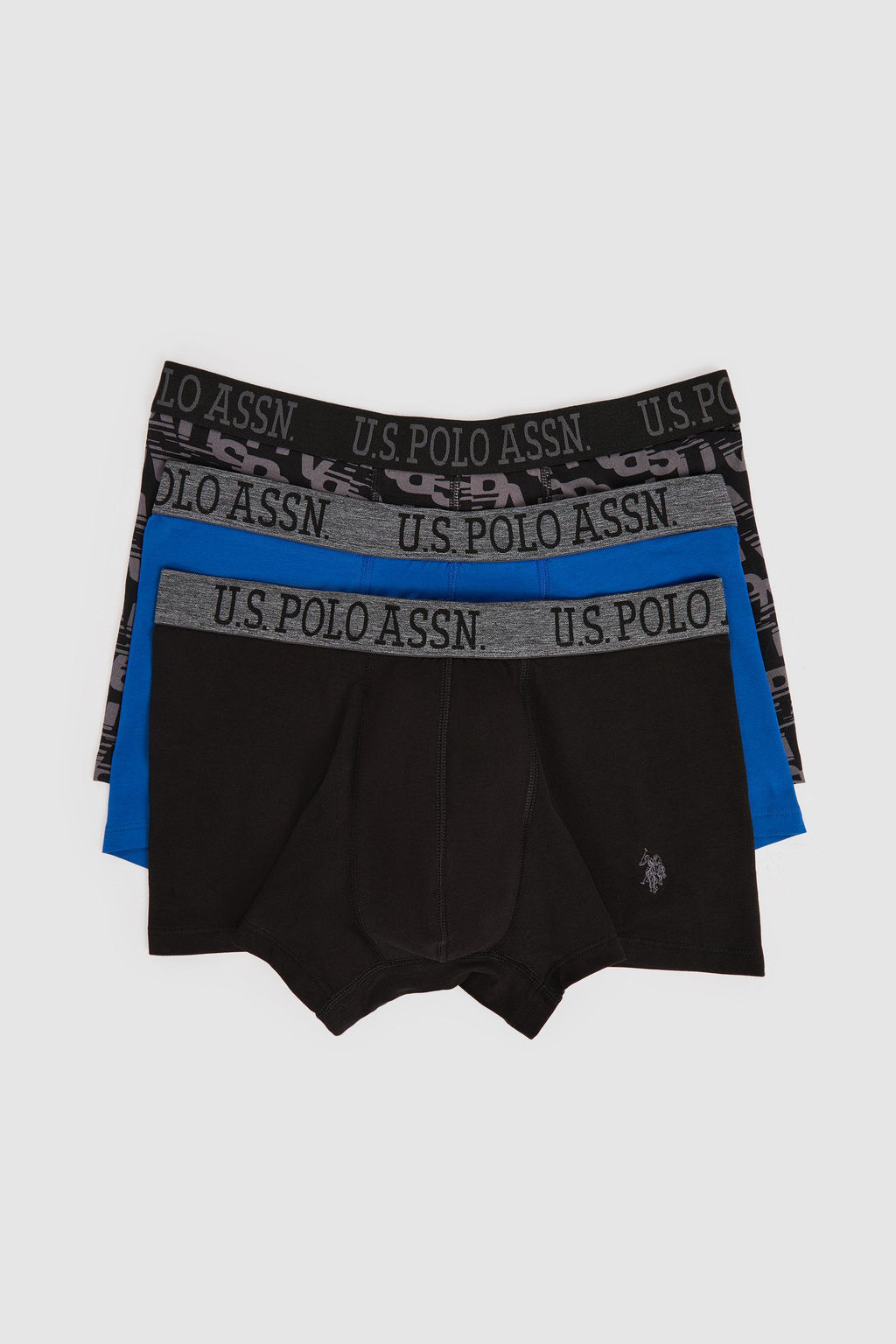 Erkek Siyah 3l_ Boxer Tak_m_