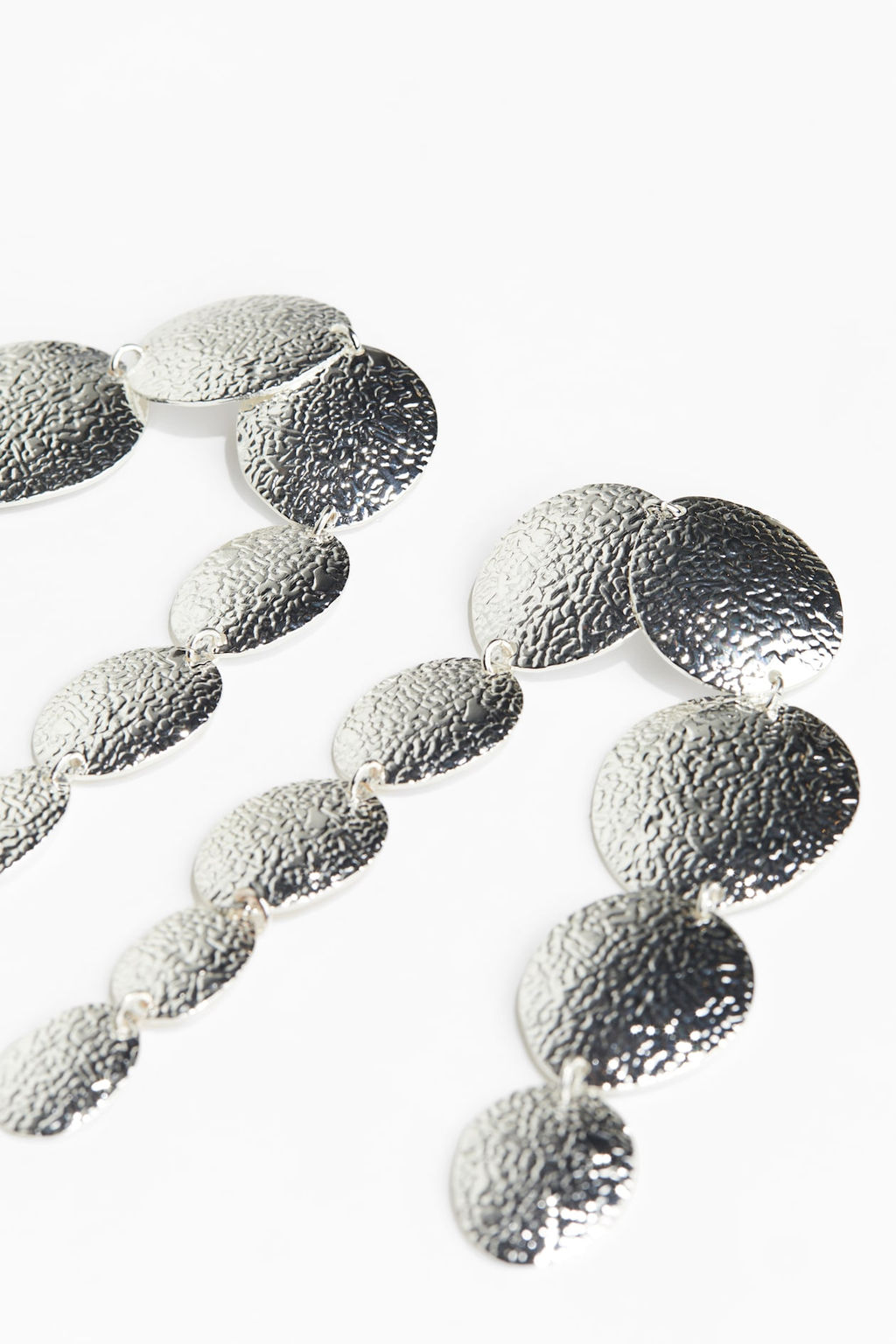 Pendientes colgantes de discos de metal - H&m фото 4