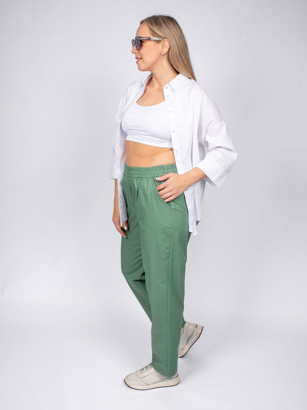 Брюки женские 1144 Зеленый* 1790 Lets go - Let's go фото 5