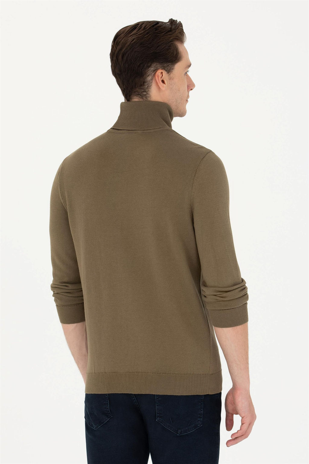 U. S. Polo Assn Мужской базовый свитер цвета хаки - U.s. polo assn фото 5