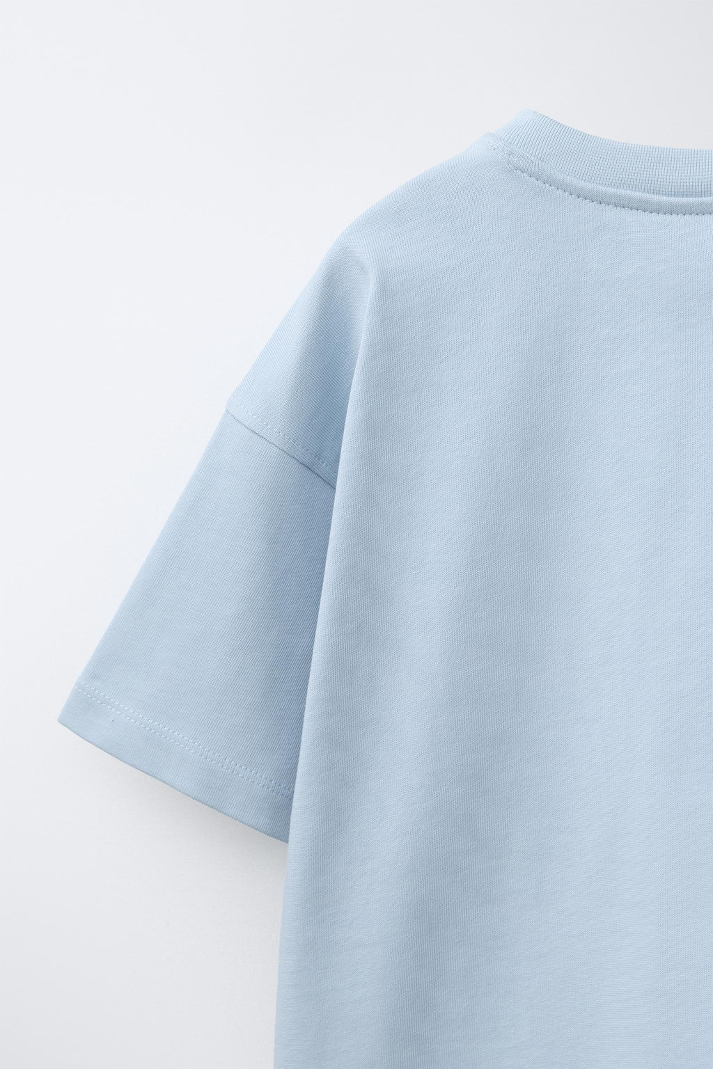 CAMISETA HEAVY WEIGHT TEXTO / Azul cielo - Zara фото 7