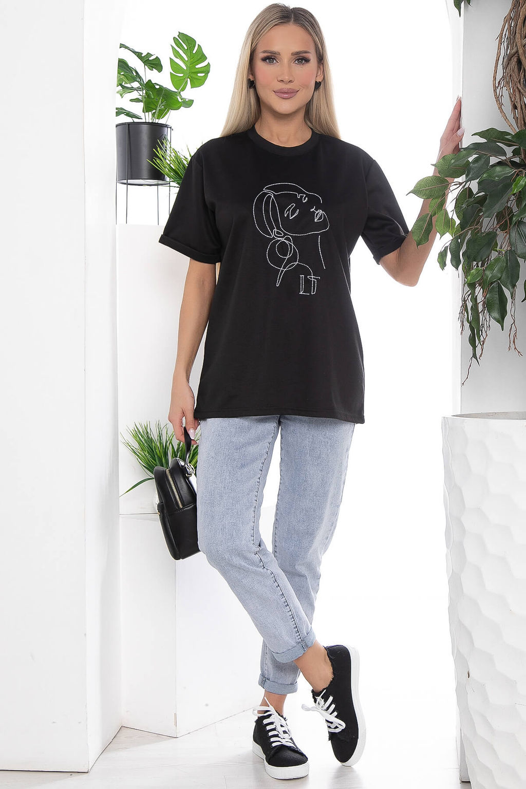 Футболка с вышивкой - Lt collection фото 14