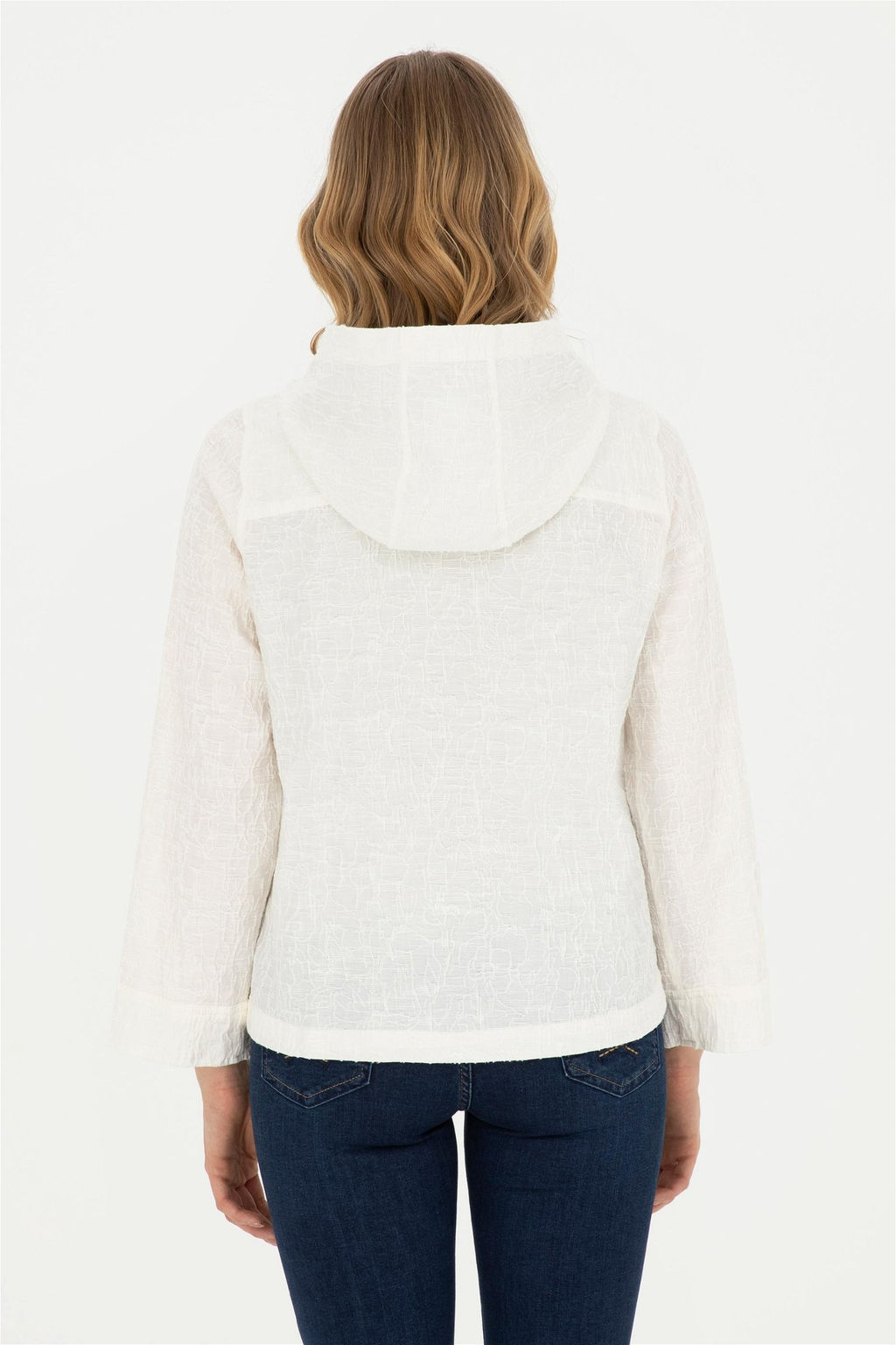 Женская белая рубашка с длинным рукавом - U.s. polo assn фото 5