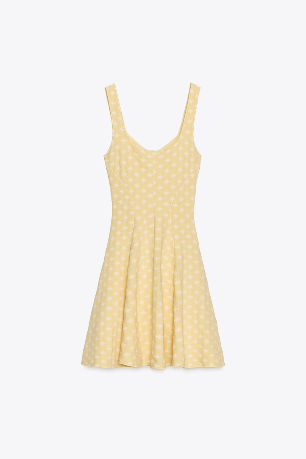 JACQUARD STRETCH SKATER DRESS - Zara фото 15
