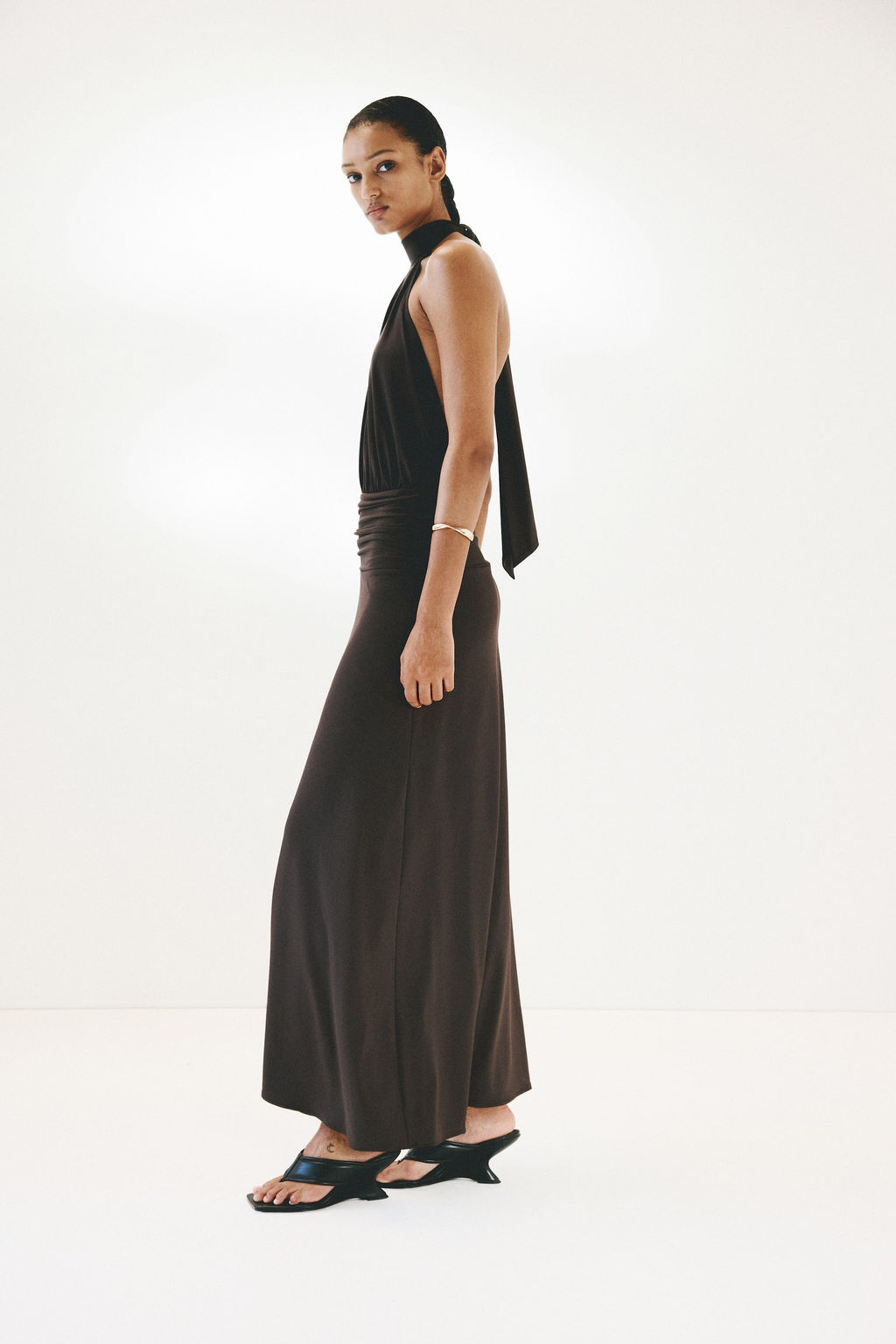 Maxivestido con escote halter - H&m фото 5