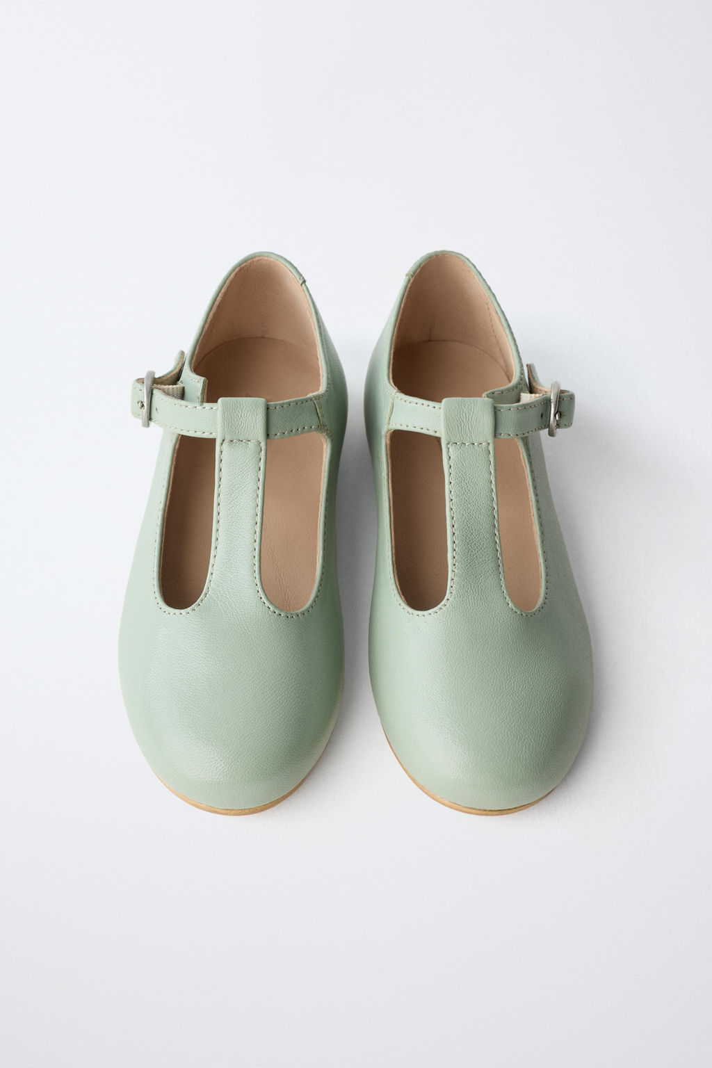 T-BAR LEATHER BALLET FLATS LIMITED EDITION - Zara фото 4