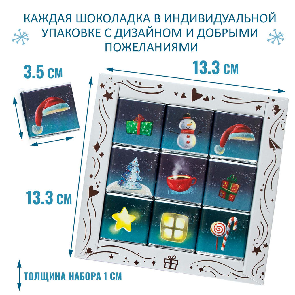 Набор шоколада Всего самого доброго в Новом Году - Фуд сторис фото 2