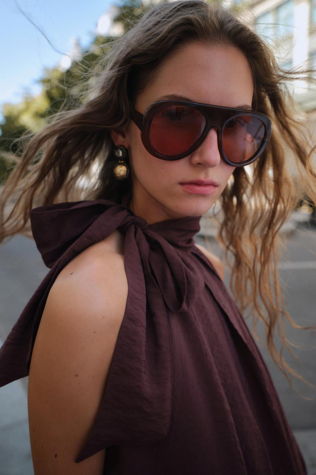 BOW DETAIL PUFF TOP - Zara фото 3