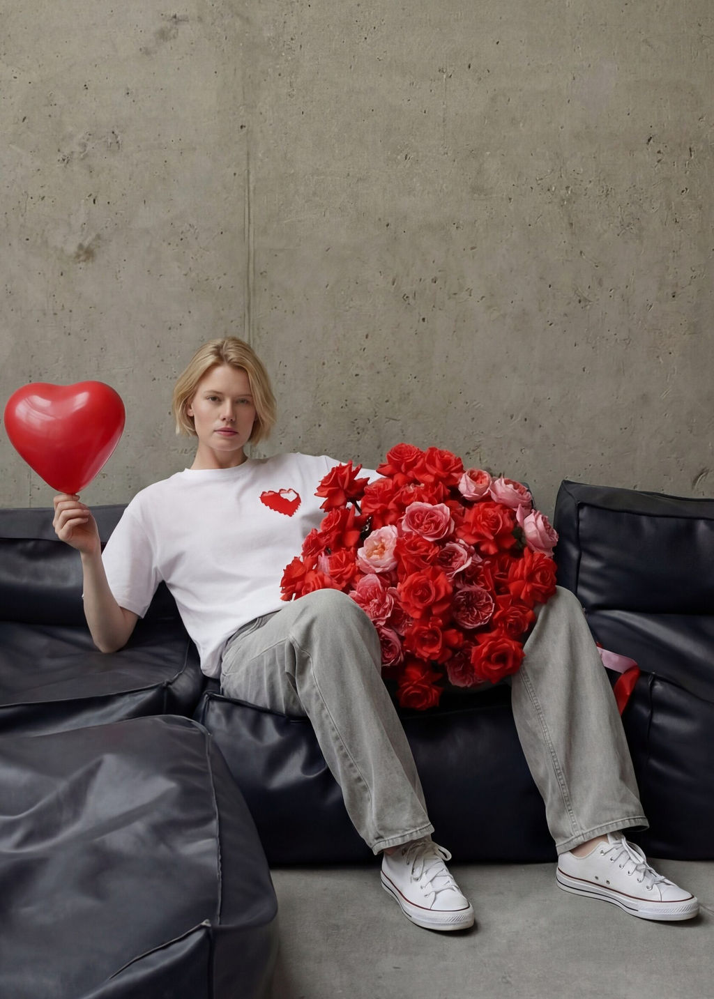 MY Футболка жен.Valentines Day (пиксель больш) ФБ058