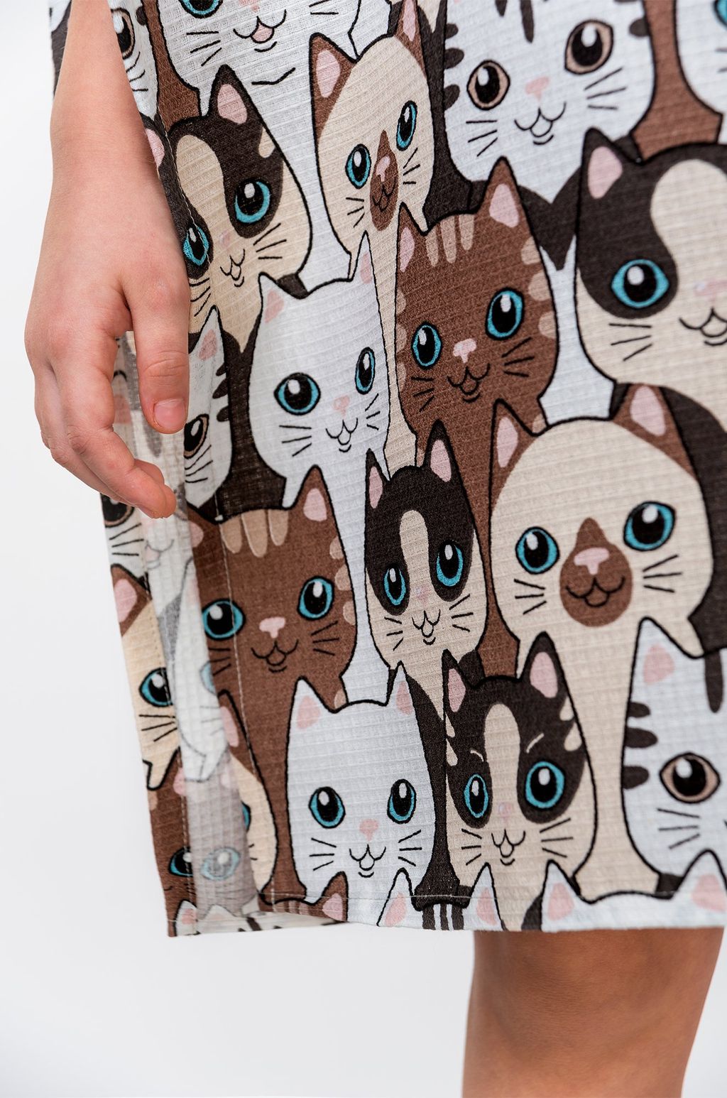 Халат-пончо детский вафельный Happy Fox Home  фото 25