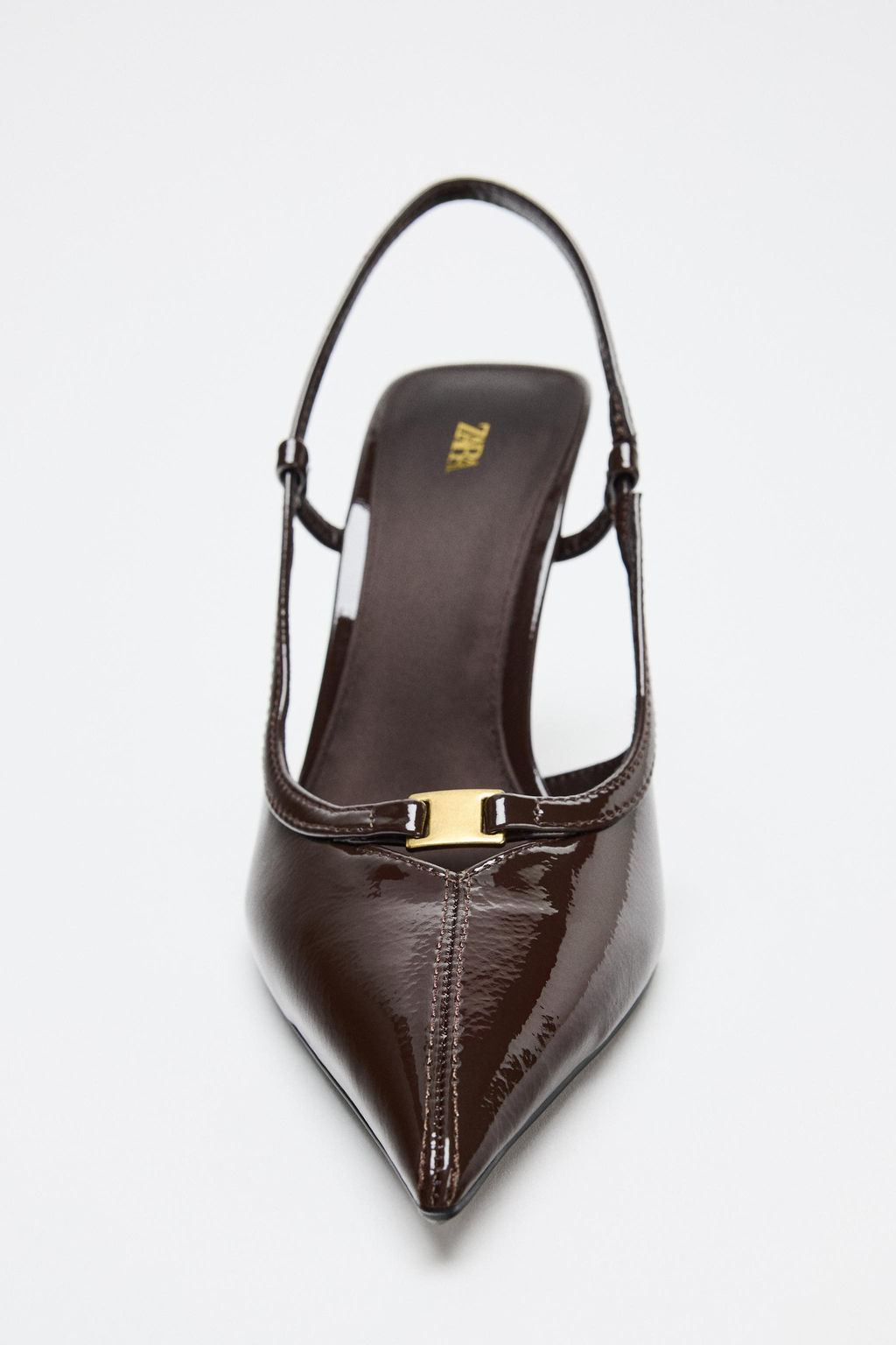 ZAPATO DESTALONADO EN PUNTA / Marr?n - Zara фото 4