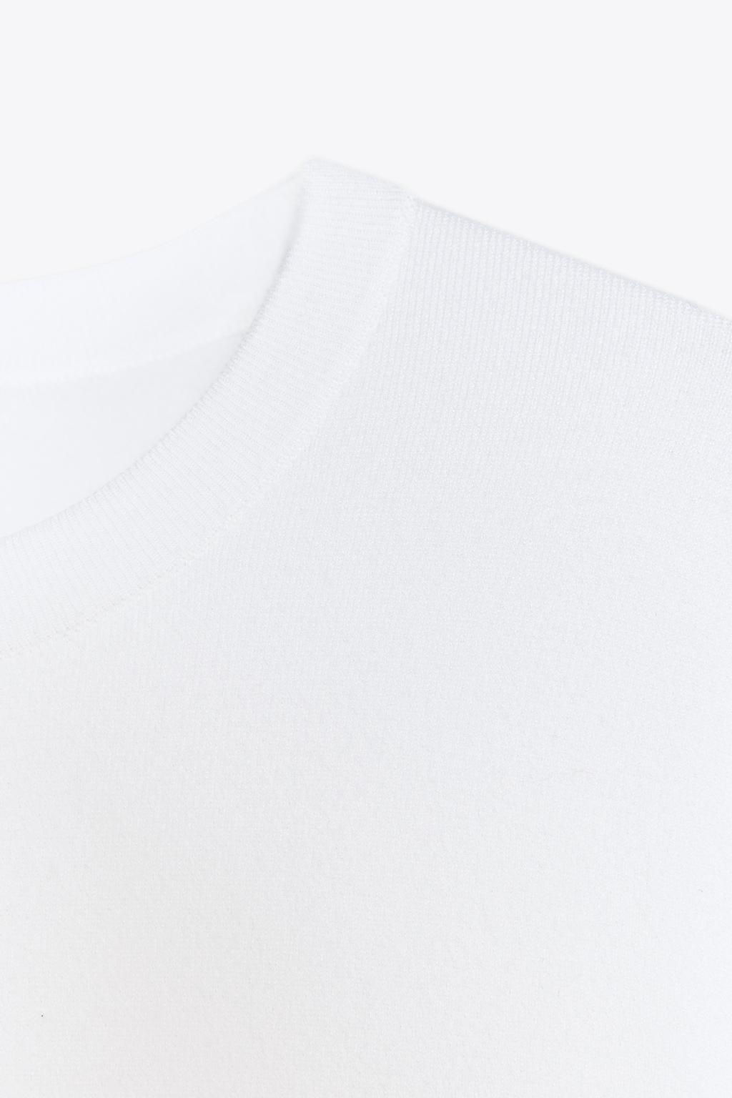 BASIC PLAIN KNIT SHORT SLEEVE TOP - Zara фото 30