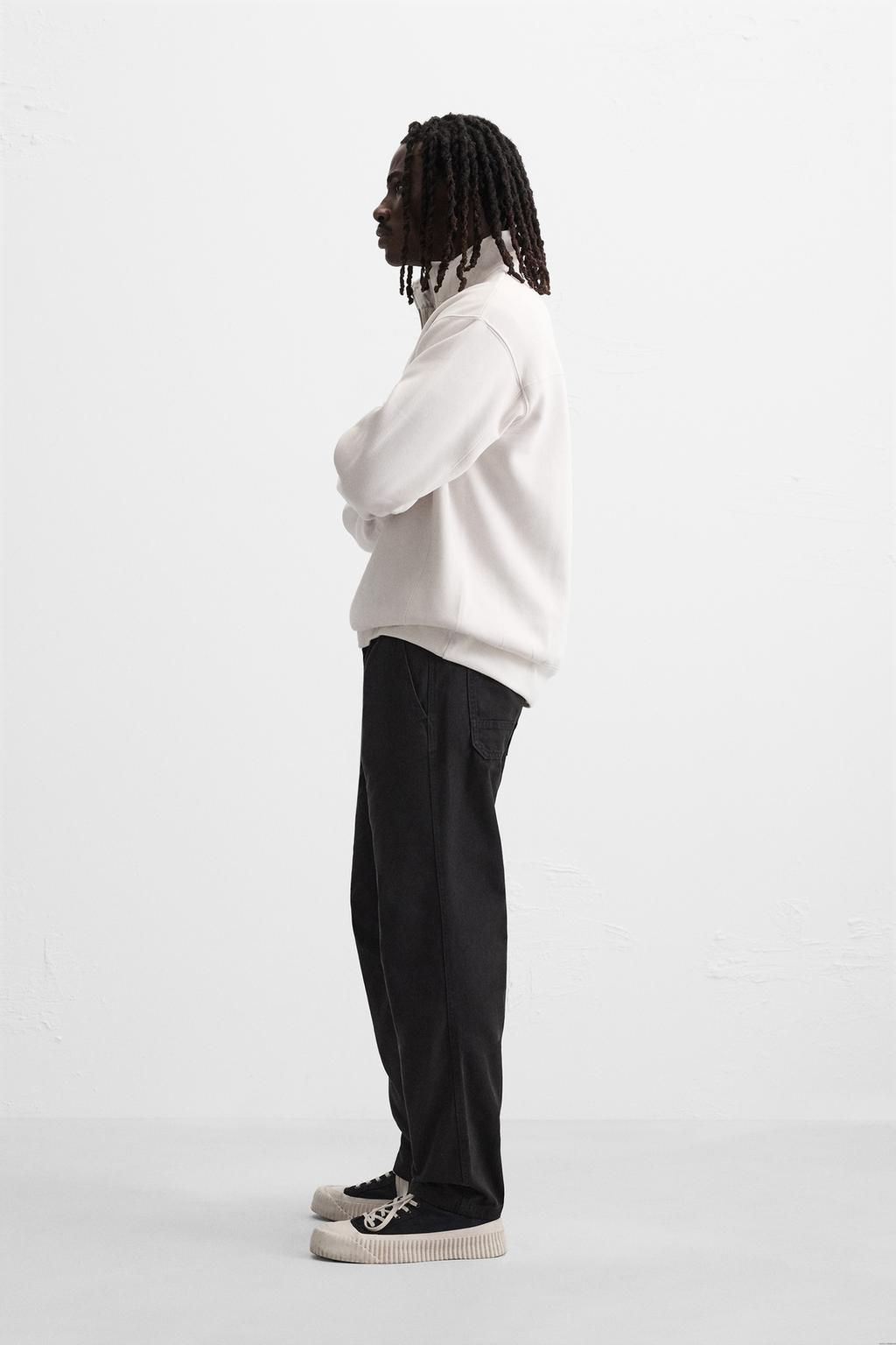 WASHED JOGGER WAIST TROUSERS - Zara фото 21