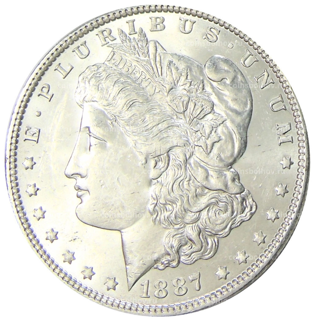 1 доллар 1887 года США Доллар Моргана