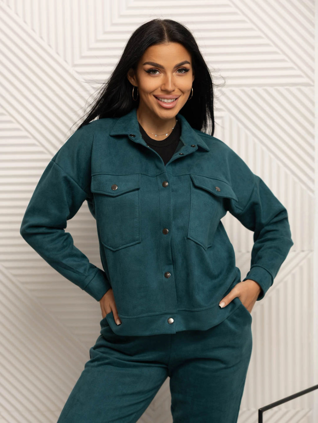 Костюм женский, цвет зеленый