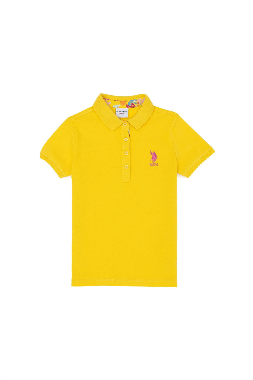 U. S. Polo Assn / Желтая базовая футболка для девочек - U.s. polo assn фото 6