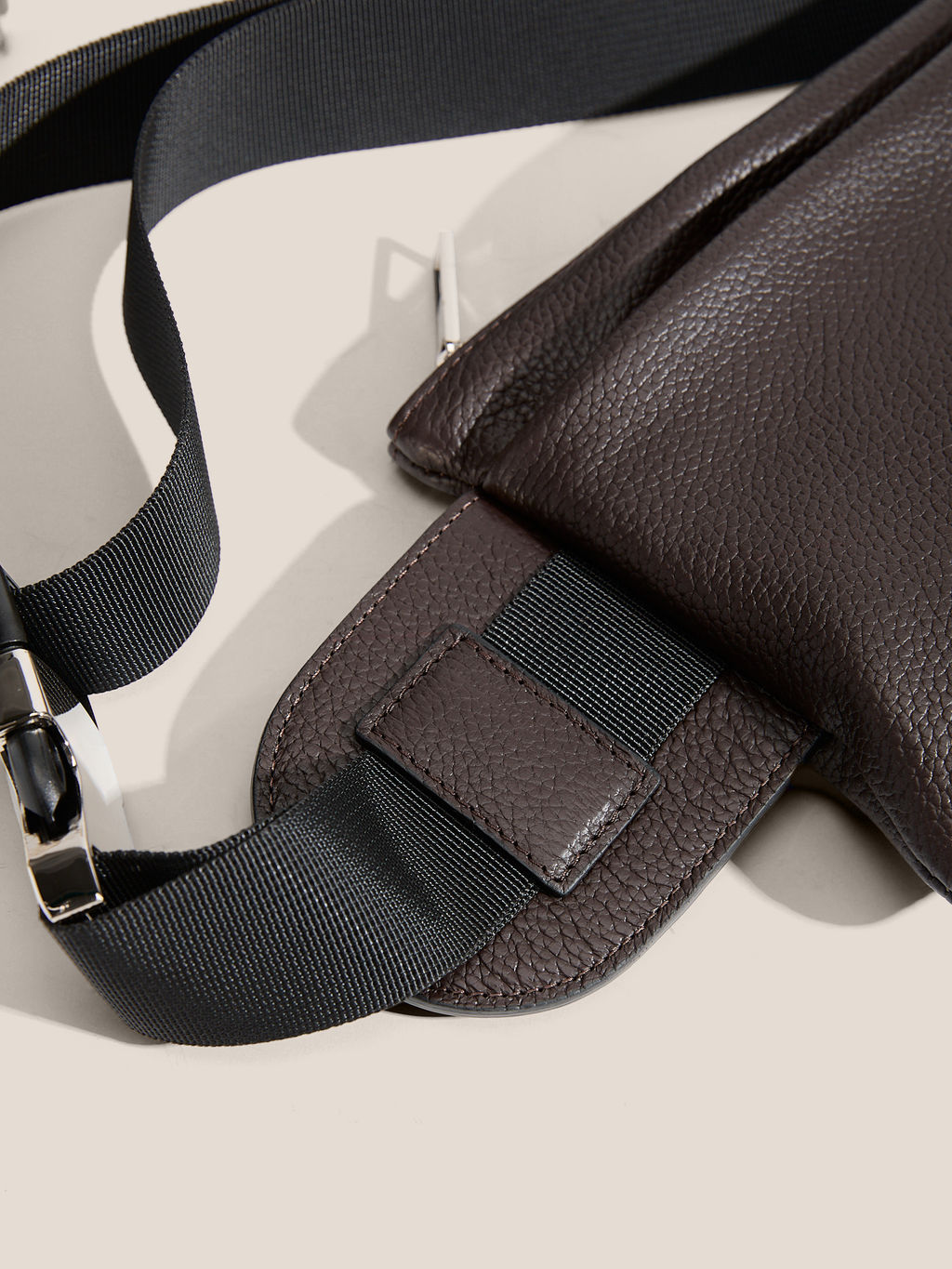 Мужская поясная сумка CALZETTI ADAM L Артикул 2435957, темно-коричневый  фото 9
