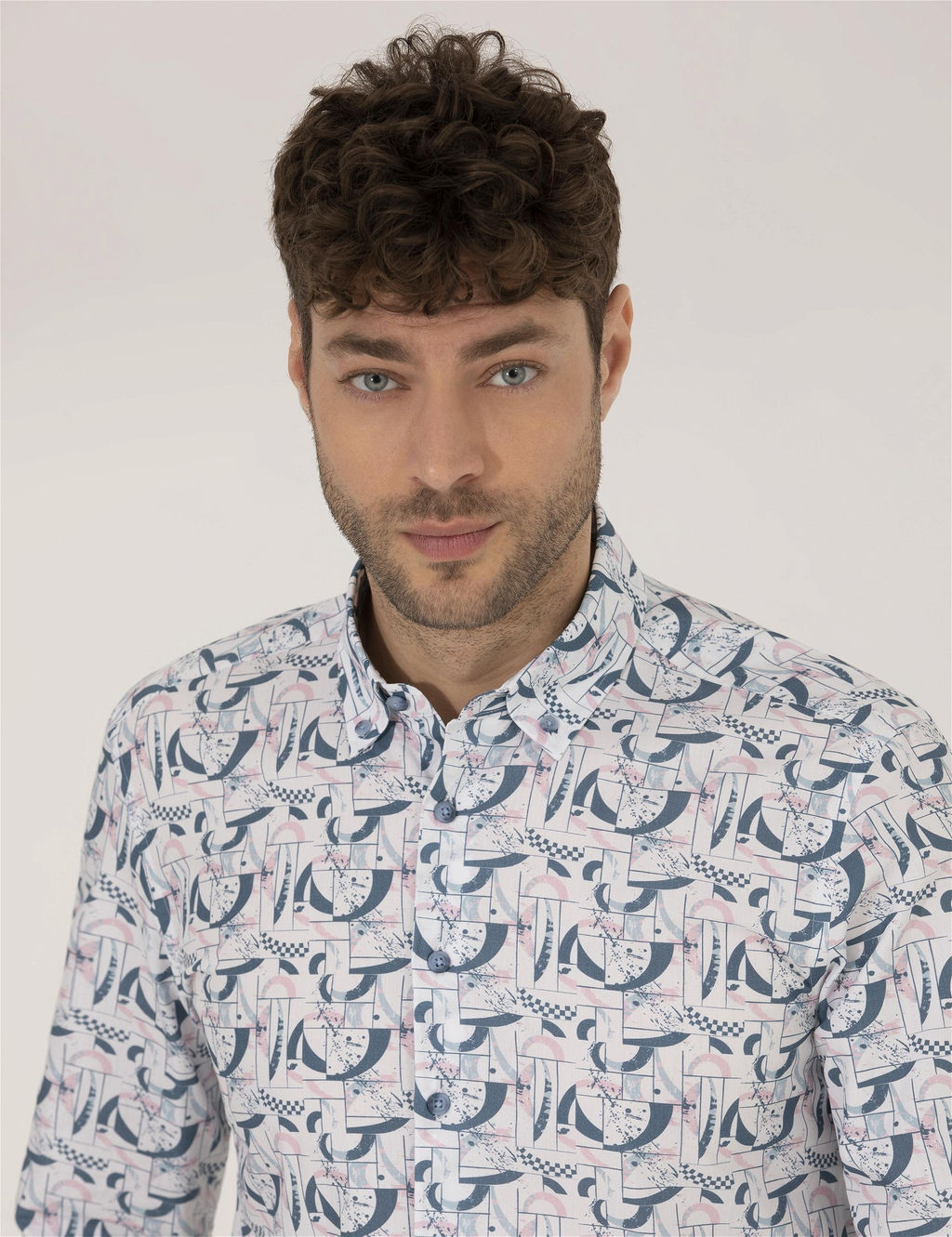Pembe Slim Fit Uzun Kollu G_mlek - Pierre cardin фото 2