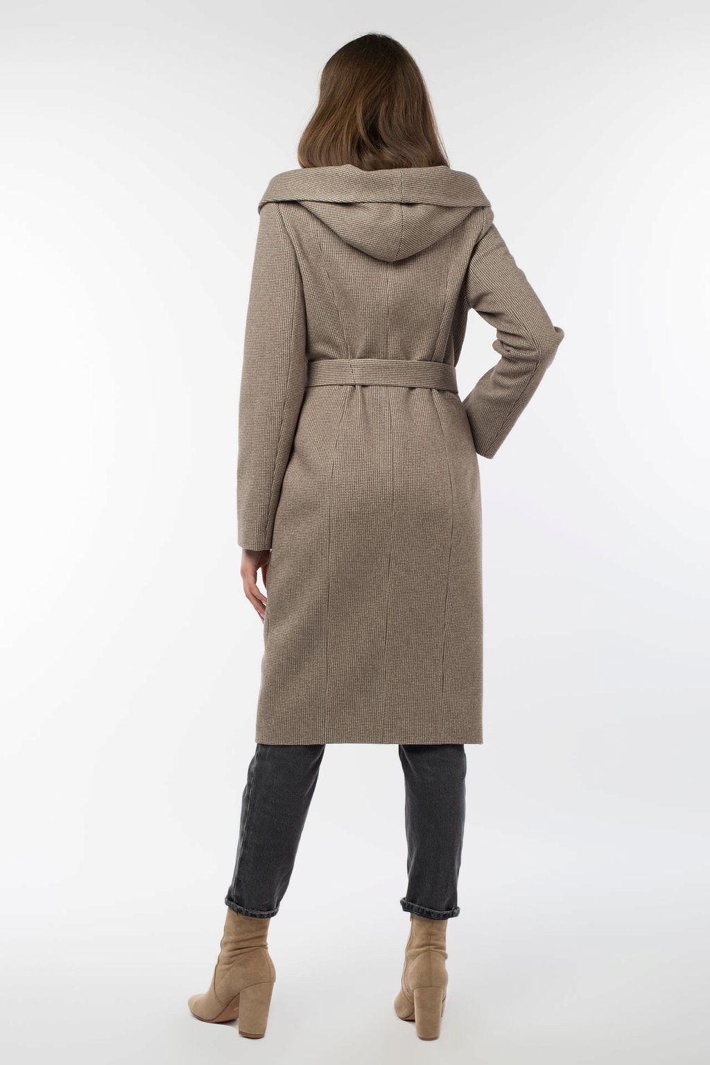 Пальто женское демисезонное (пояс) - El podio фото 4