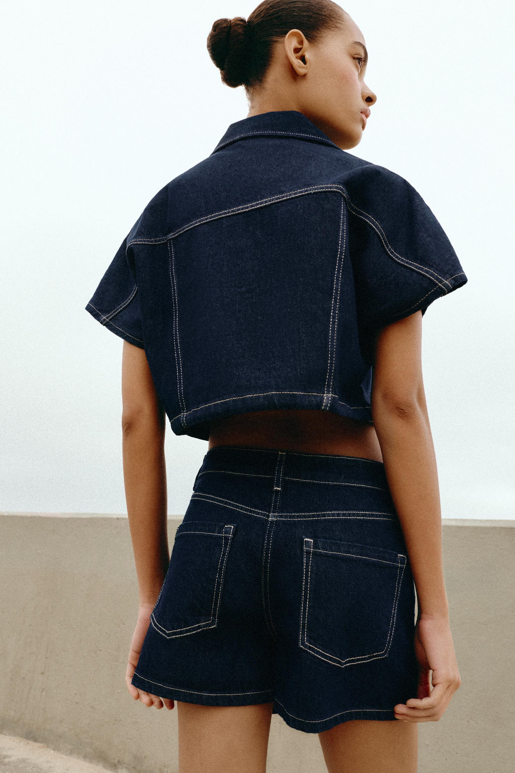 FALDA PANTAL?N Z1975 DENIM CRUZADA / Azul - Zara фото 13
