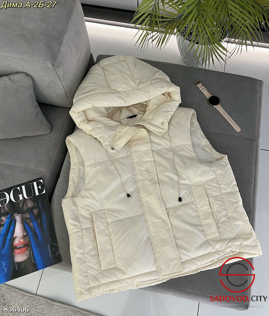 Жилетка женская с капюшоном - Bruno фото 2