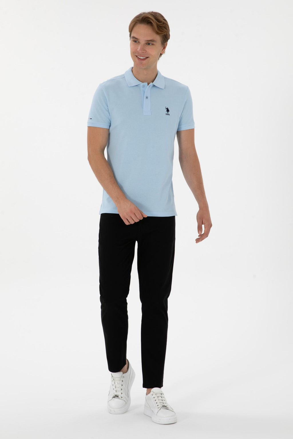 Erkek A__k Mavi Basic Ti__rt Sepette S_rpriz _ndirim - U.s. polo assn фото 4