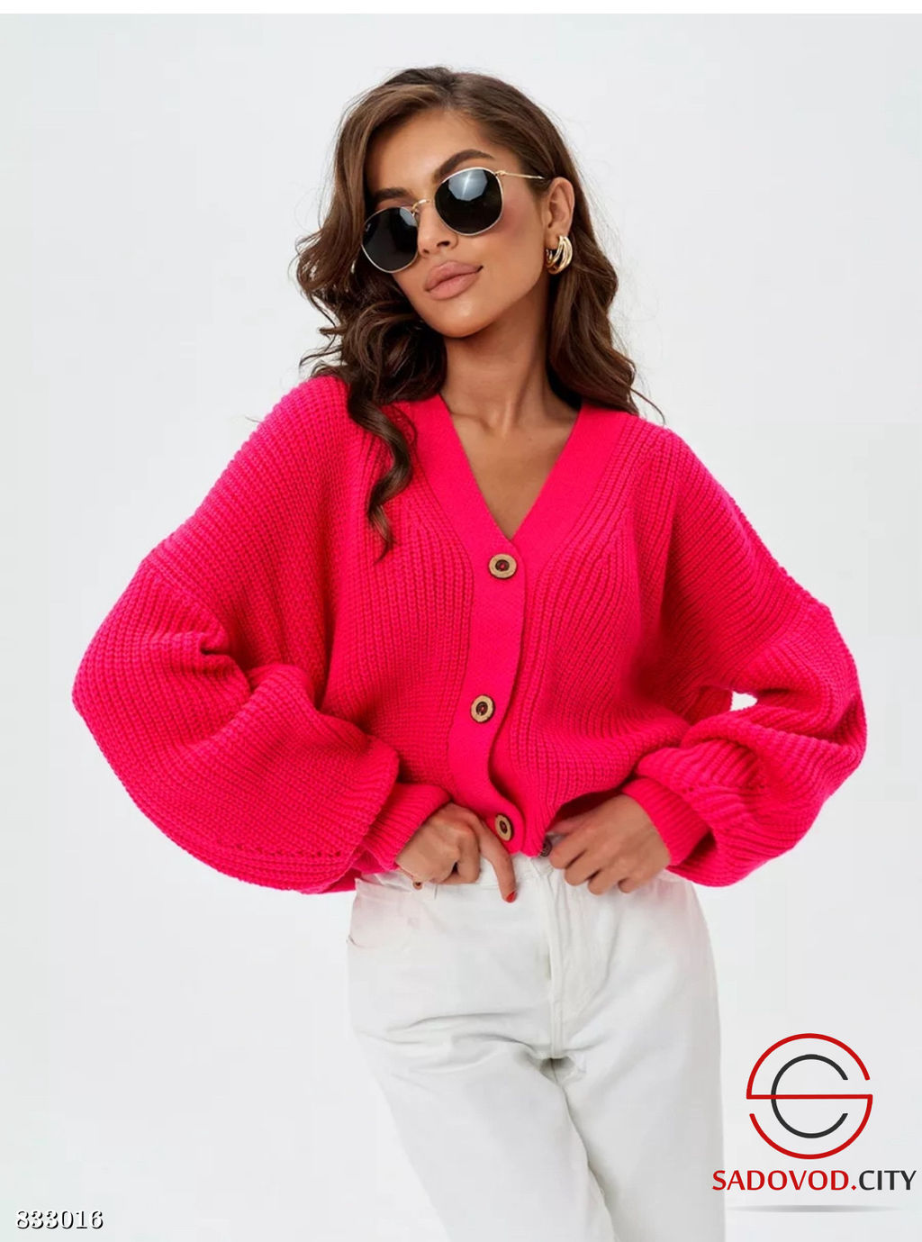 Кардиган женский на пуговицах
