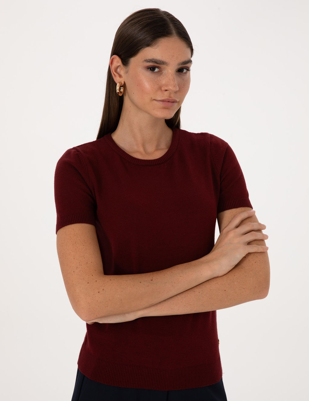 Vi_ne Slim Fit Triko Ti__rt - Pierre cardin фото 2