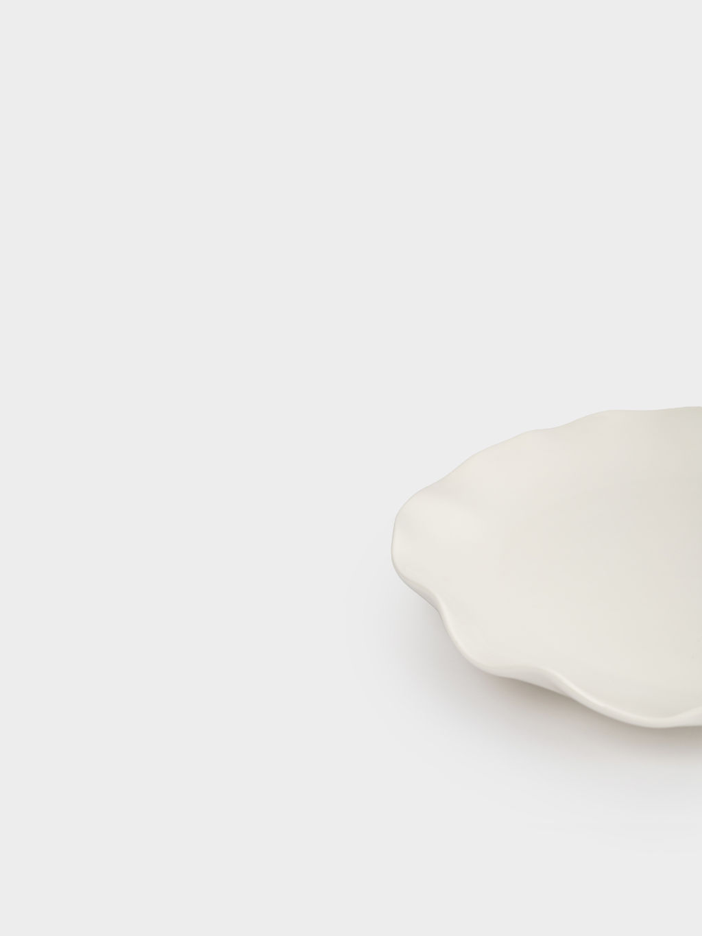 Тарелка обеденная, 26 см, фарфор P, белая, Волнистый край, White ocean - Anna lafarg фото 6